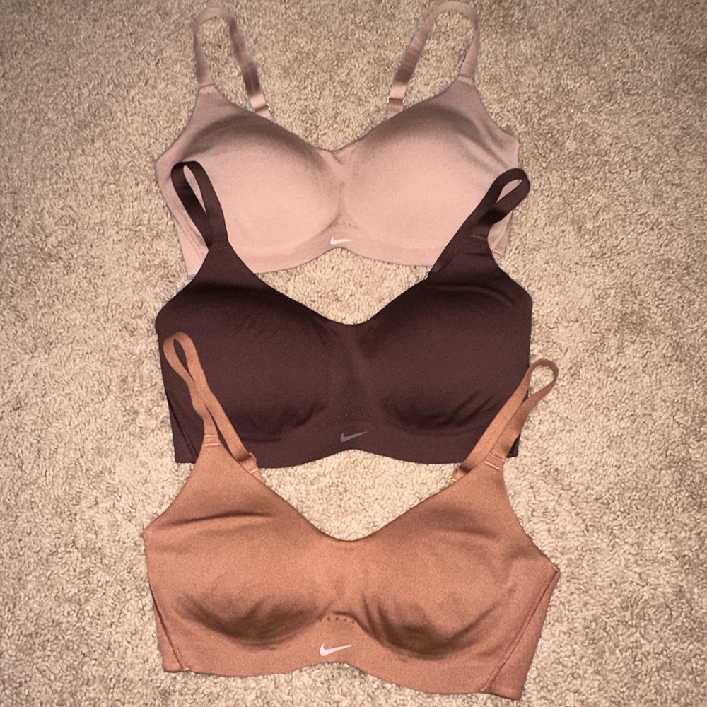 NIKE sports bras padded